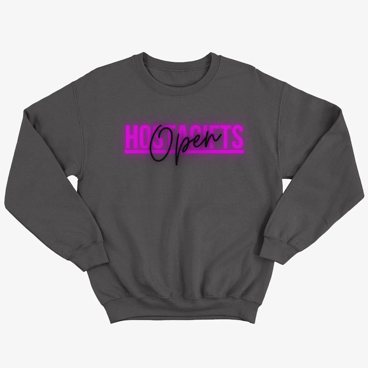 Open Hostagifts Sweatshirt - Black