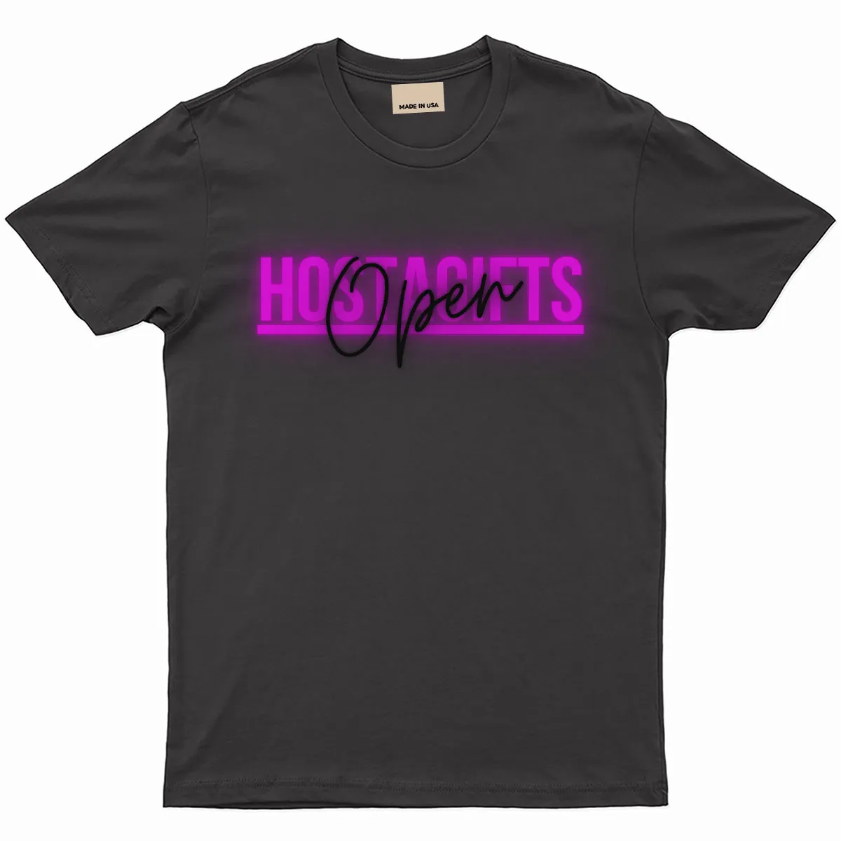 Open Hostagifts Tee - Black